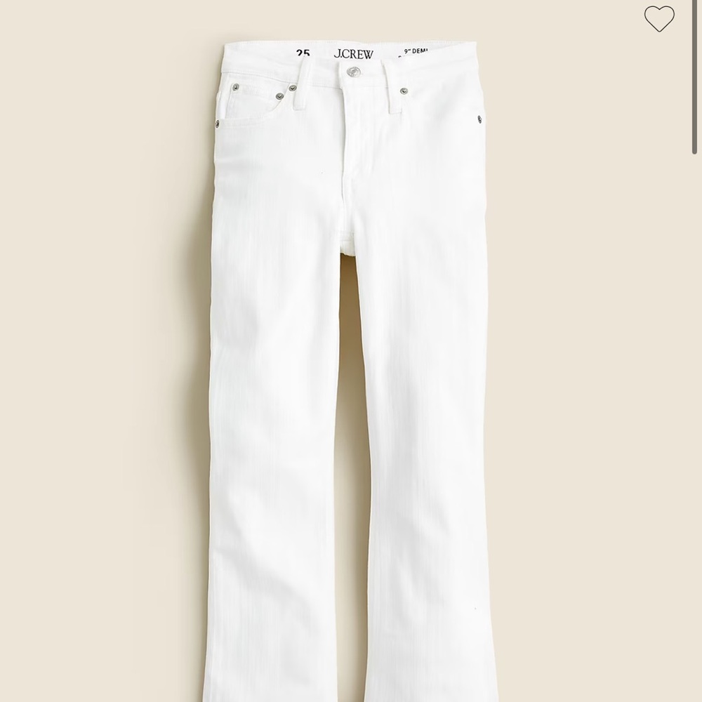 J. Crew Women's Flare White Jeans